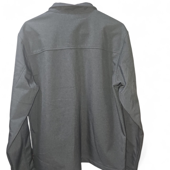 Free Country Jacket Mens Medium Gray Softshell Fleece Lined Gorpcore Outdoors - Picture 2 of 9